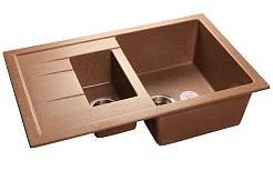 Granfest Мойка кухонная Quadro GF-Q775KL Терракот – фотография-1